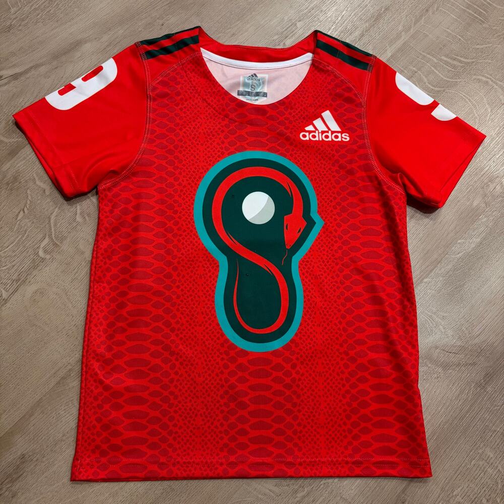 Adidas PLL Maryland Whipsnakes Matt Rambo #9 Jersey Youth Boys Small S Orange